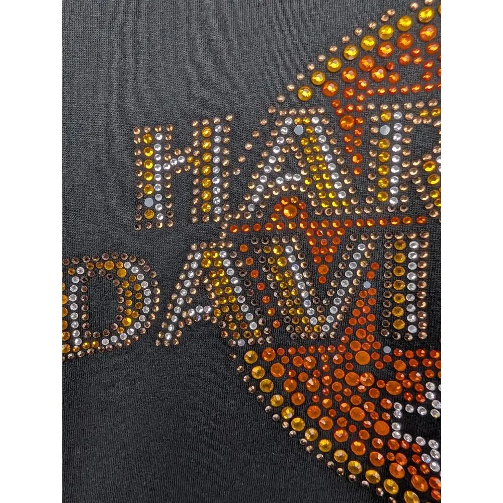 Harley Davidson Rhinestone Bling Silverton Tee Shirt - Picture 6 of 7
